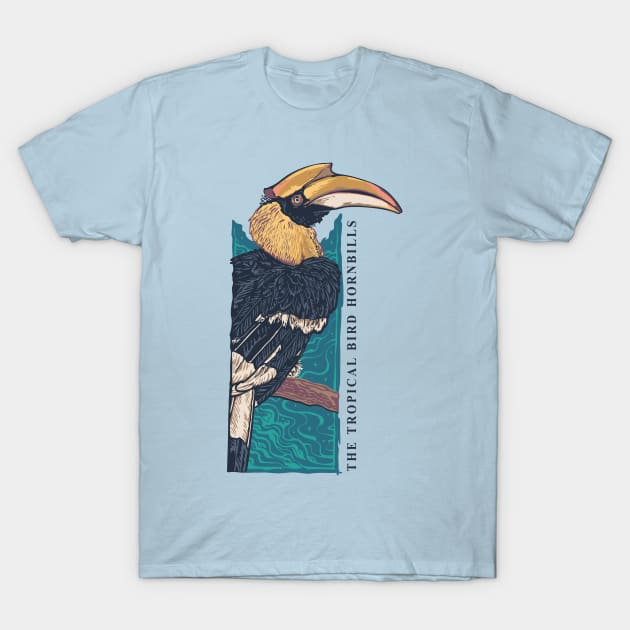 exotic tropical bird T-Shirt by Mako Design 